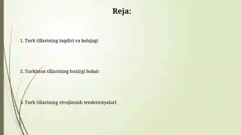 Turk tillarining taqdiri va kelajagi 2