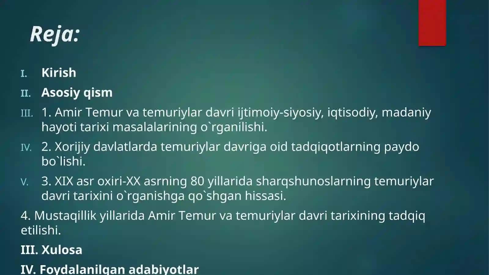 Amir Temur va temuriylar davri tarixshunosligi 2