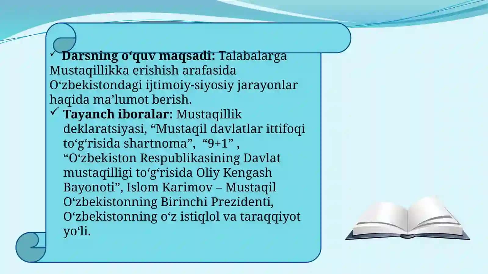 Oʻzbekistonning Mustaqillik istiqlol yoʻli 2