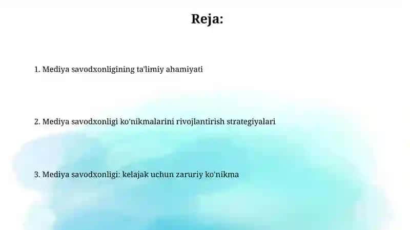 Medialarning tarbiyaviy ahamyati 2
