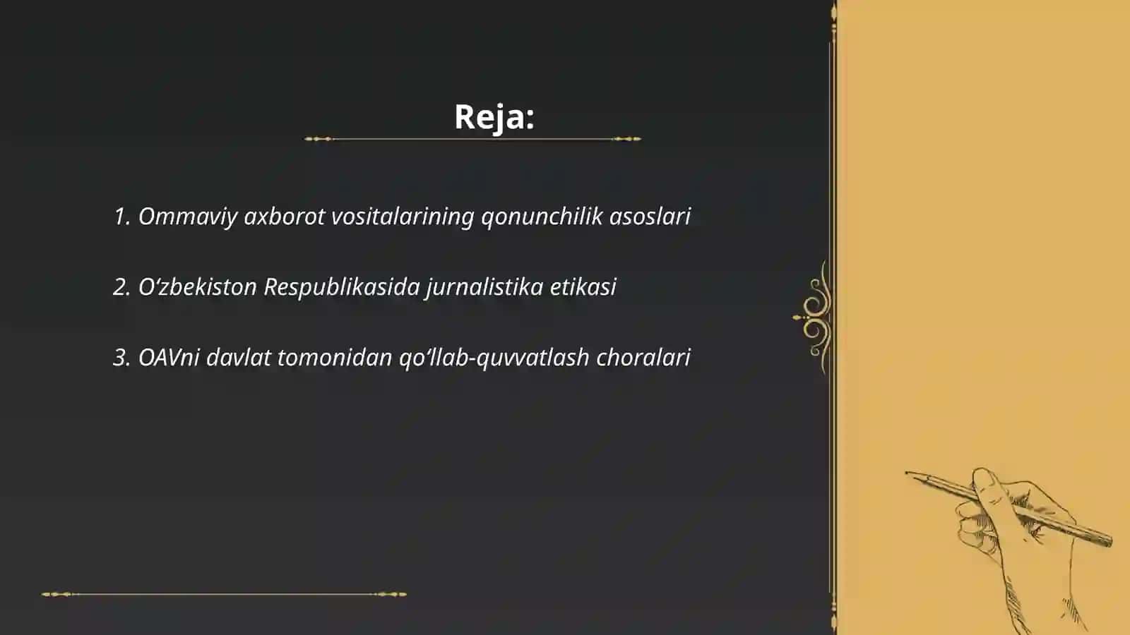 Ommaviy axborot vositalarining faoliyati 2