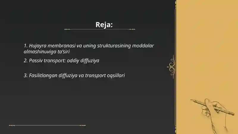 Hujayrada moddalar almashinuvi 2