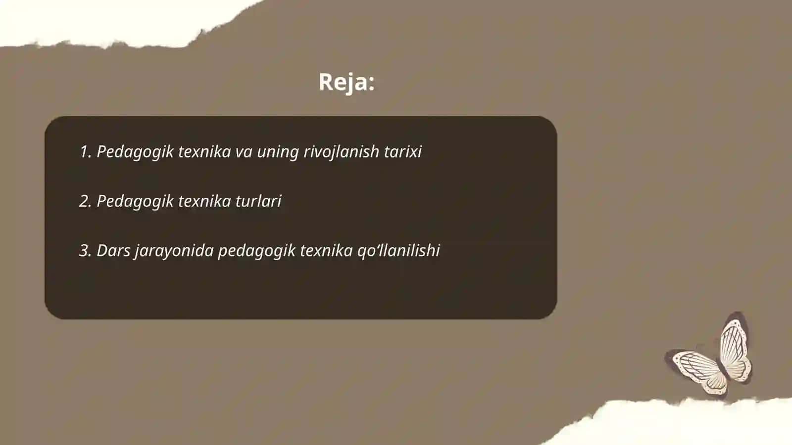 Pedagogik texnika va uni shakllantirish usullari 2