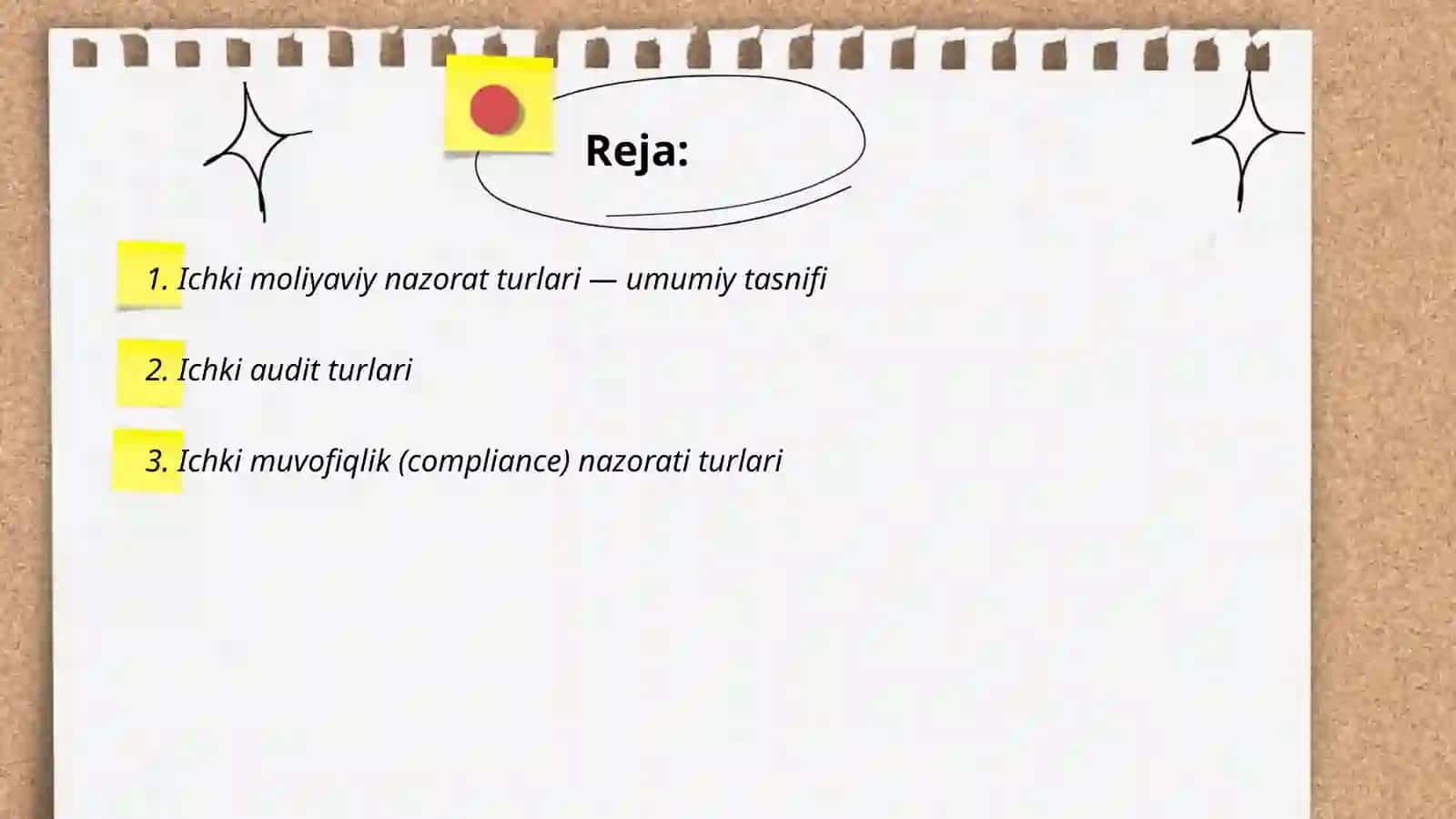 Ichki va tashqi moliyaviy nazorat turlari 2