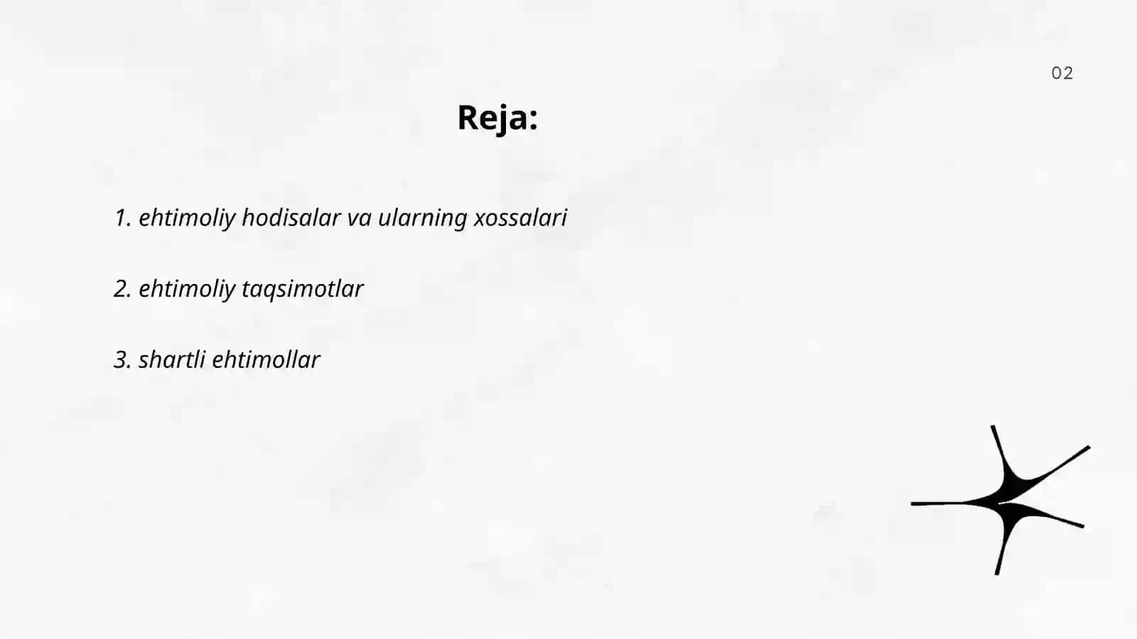 ehtimollar nazariyasi va matematik statistika fani 2