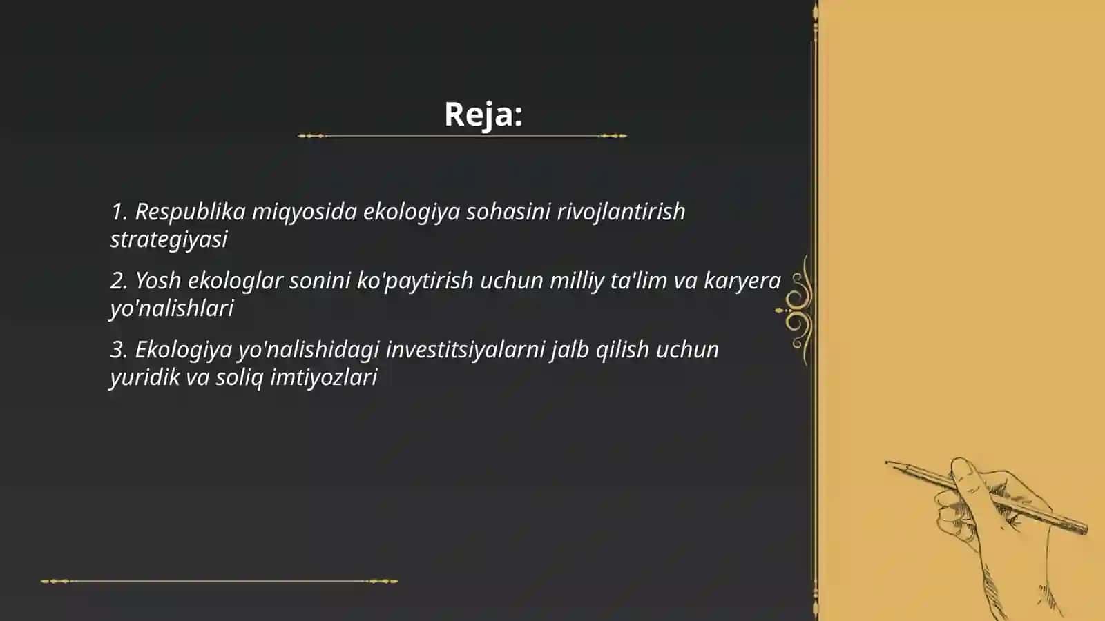 Eng yaxshi ekologik loyiha 2