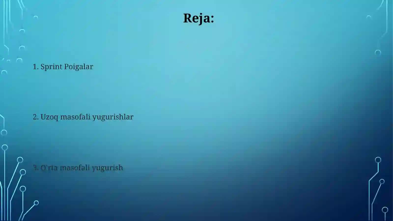 O'rta masofali yugurish 2