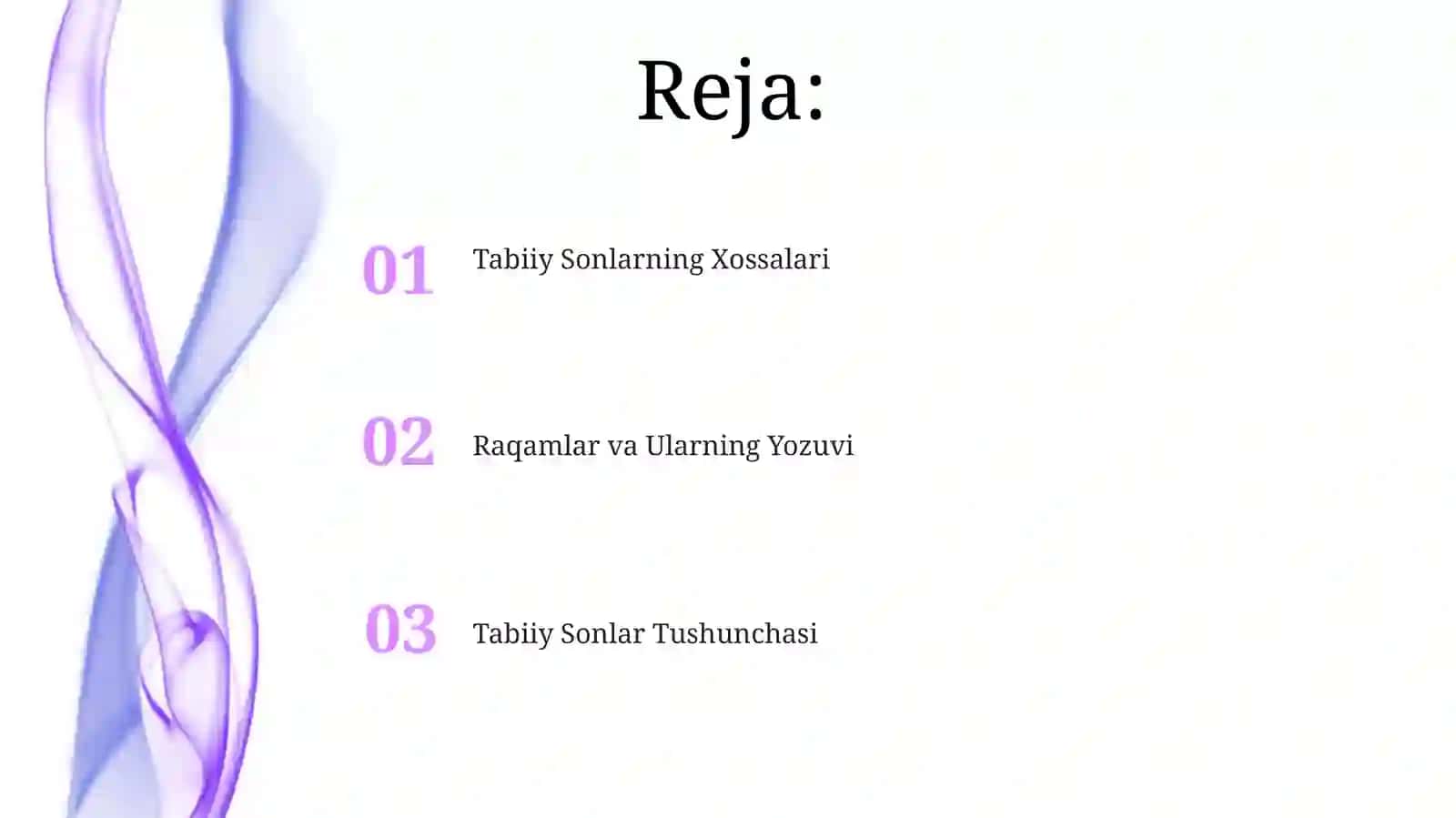 Tabiiy Sonlar Tushunchasi 2
