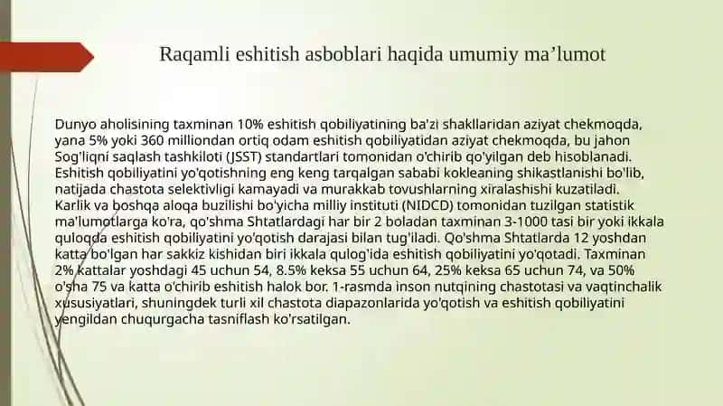 Raqamli Eshitish Asboblari 2