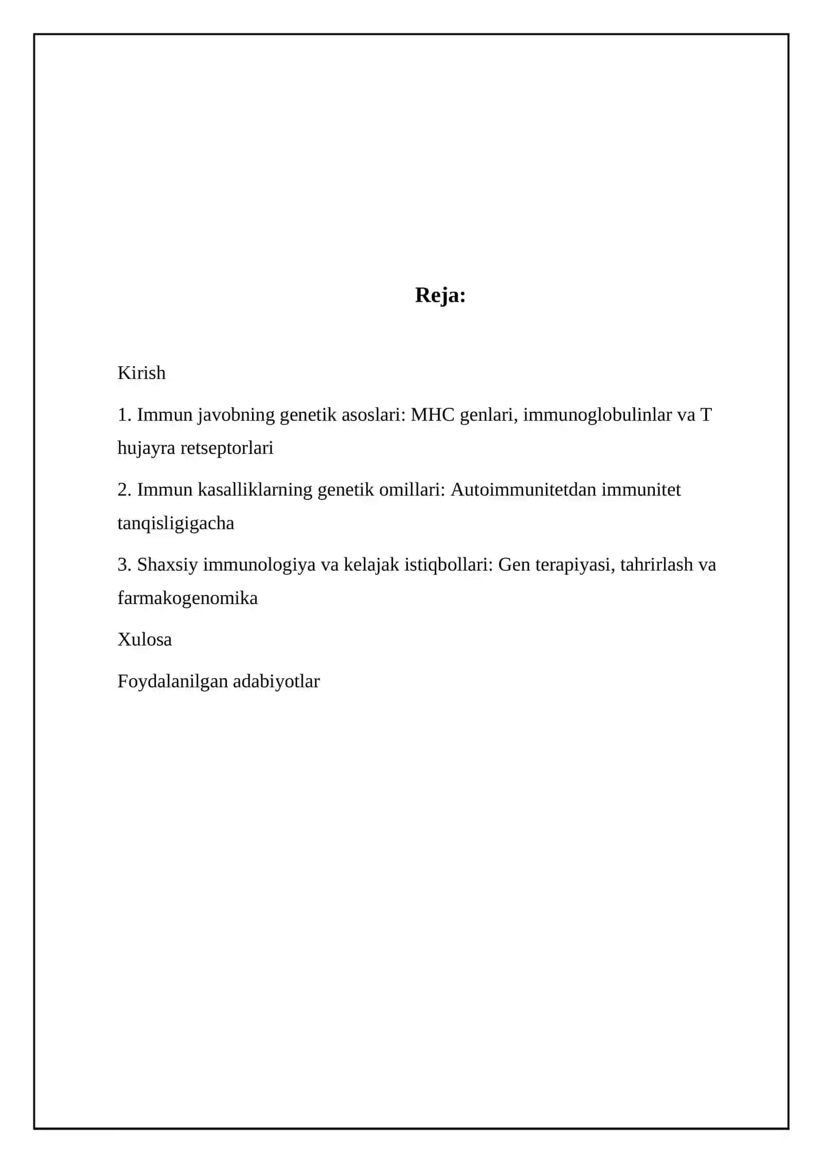 Immunologik reaksiyalarning genetik nazorati 2