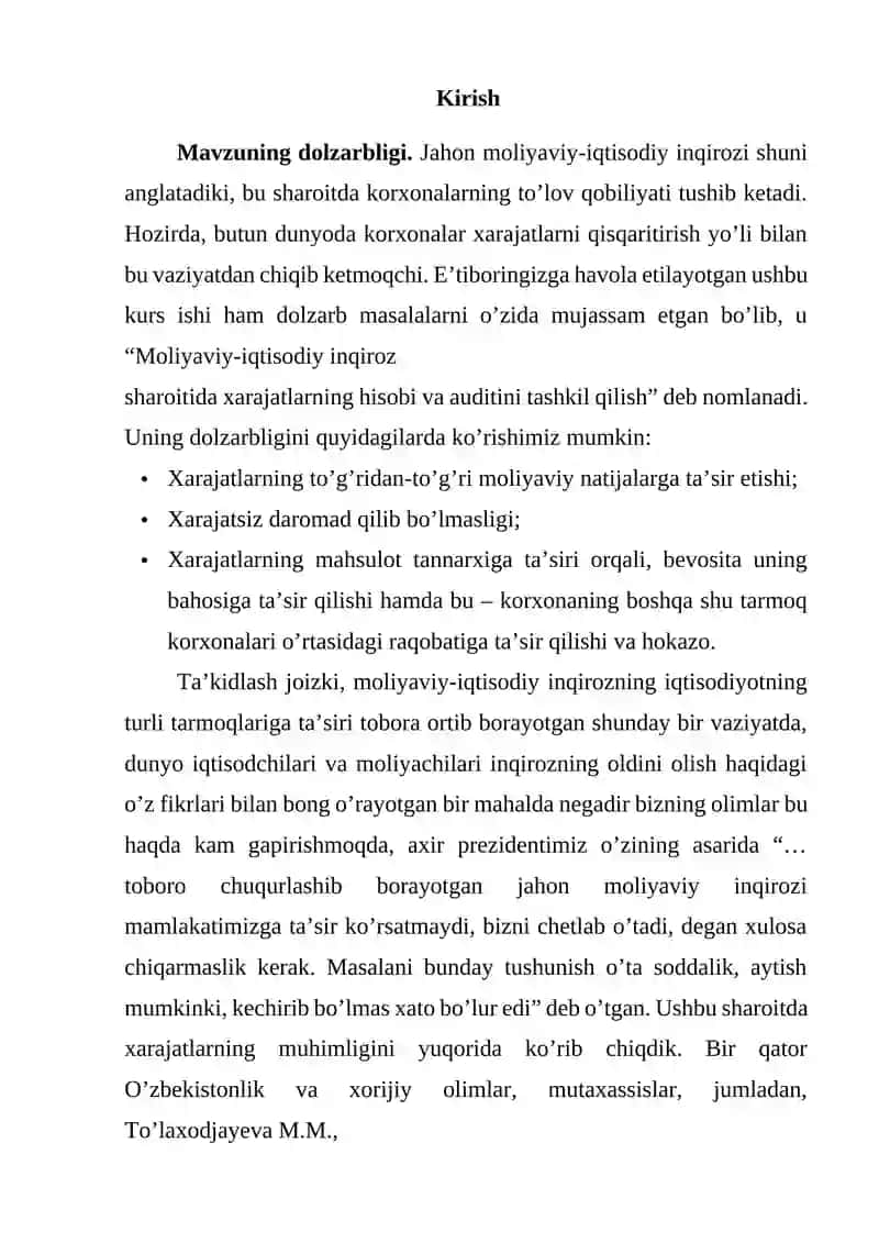 MOLIYA HISOBOTLARINI TAYYORLASH 2