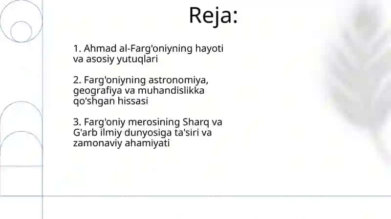 Ahmad al-Fargʻoniy va uning merosi 2