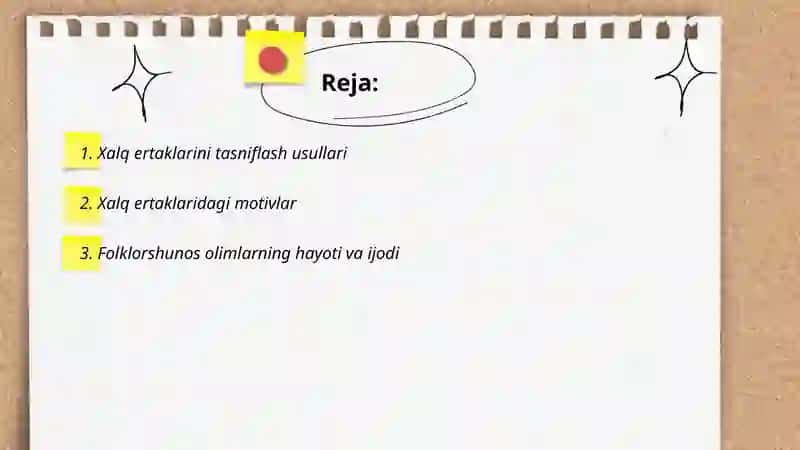 Xalq ertaklarini tasniflash usullari 2