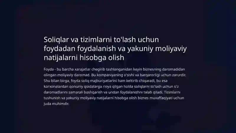 Moliyaviy hisob 2