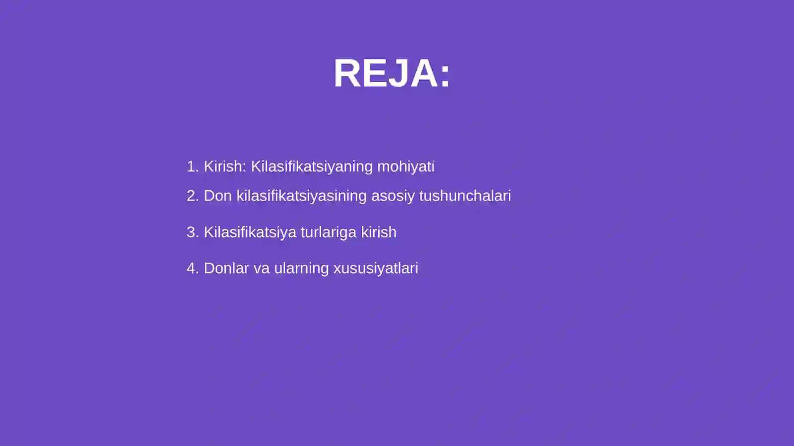 Don kilasifikatsiyasi 2