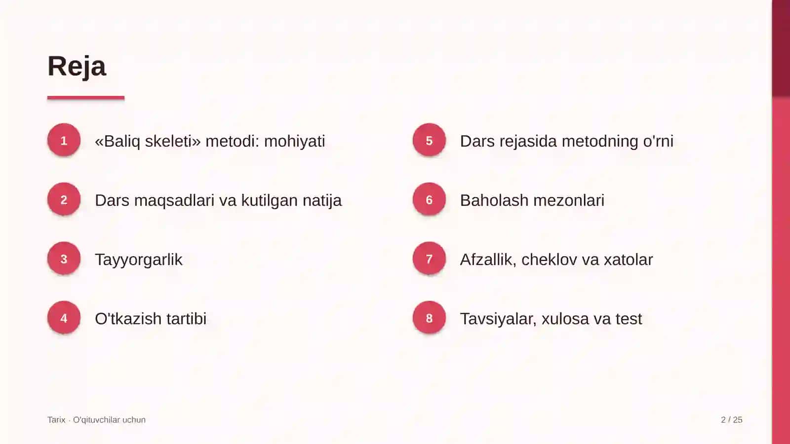 tarix darslarida baliq skeleti metodidan foydalanish 7597 2