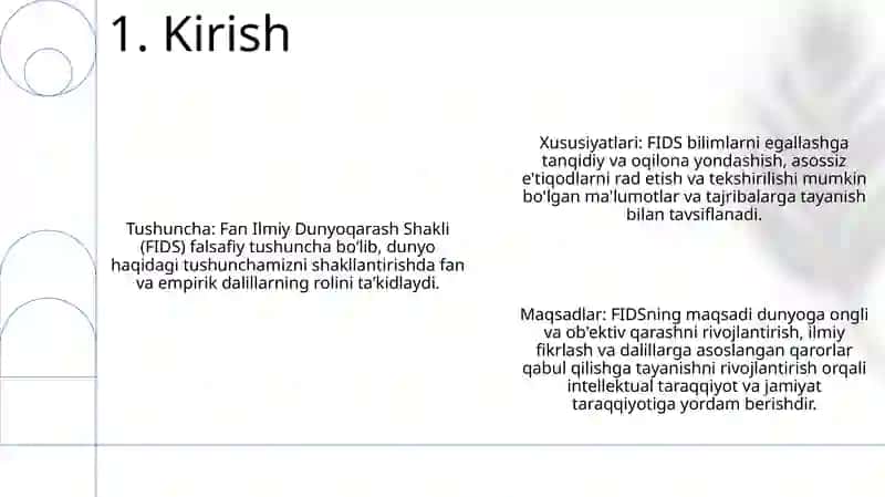 Fan Ilmiy Dunyoqarash Shakli 2