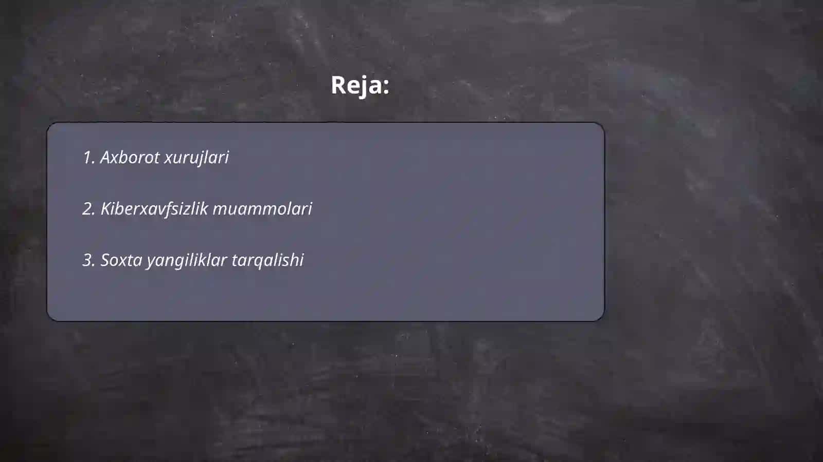 Axborot xurujlari (kiberhujumlar) 2