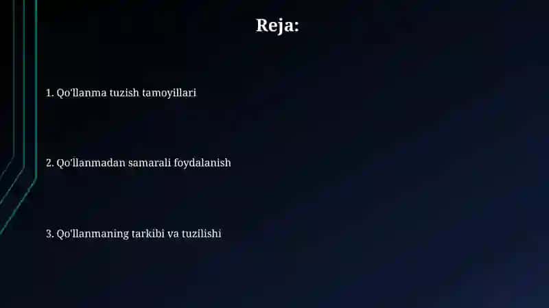 Ko'rsatma farmoyish 2