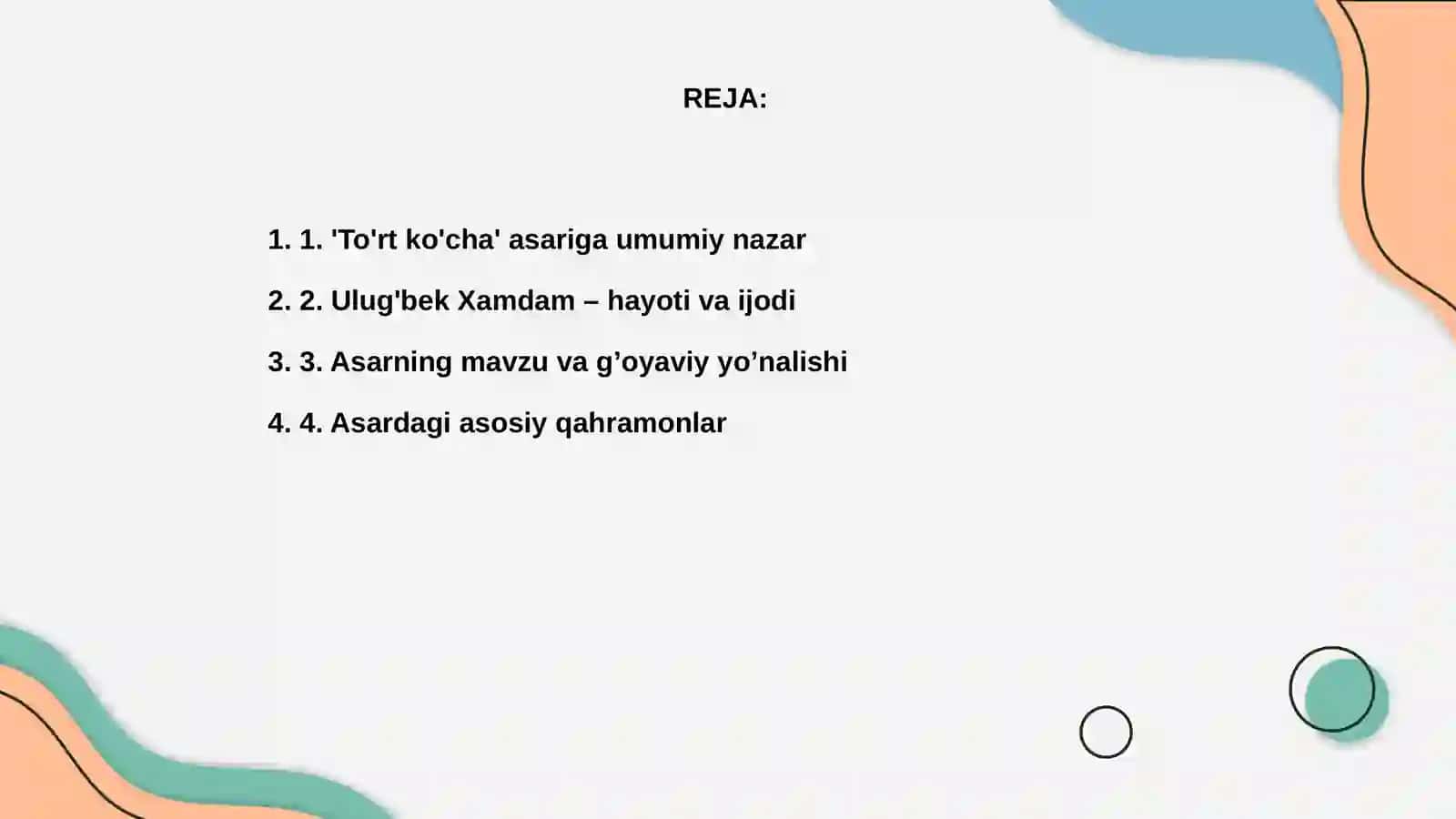 To'rt ko'cha 2