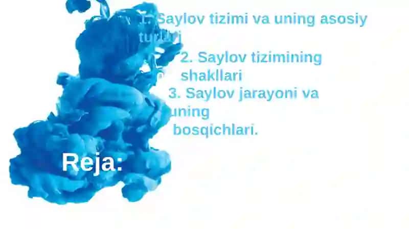 Saylov tizimi 2