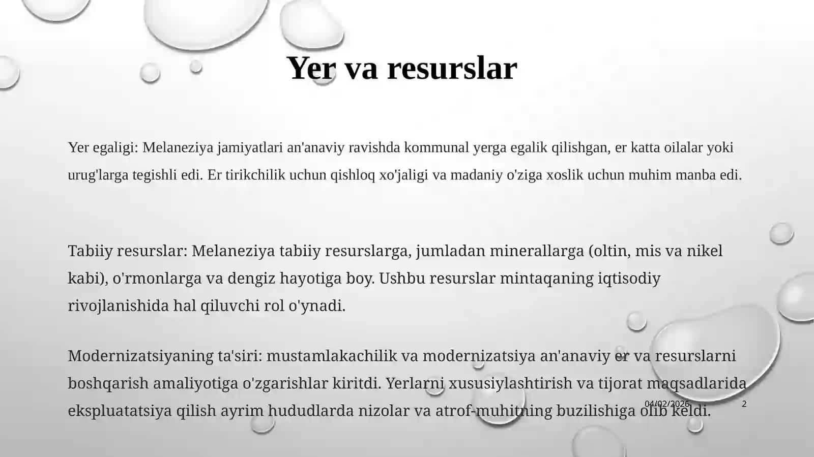 Melaneziya Xalqlari HoʻJaligi Va Madaniyati 2