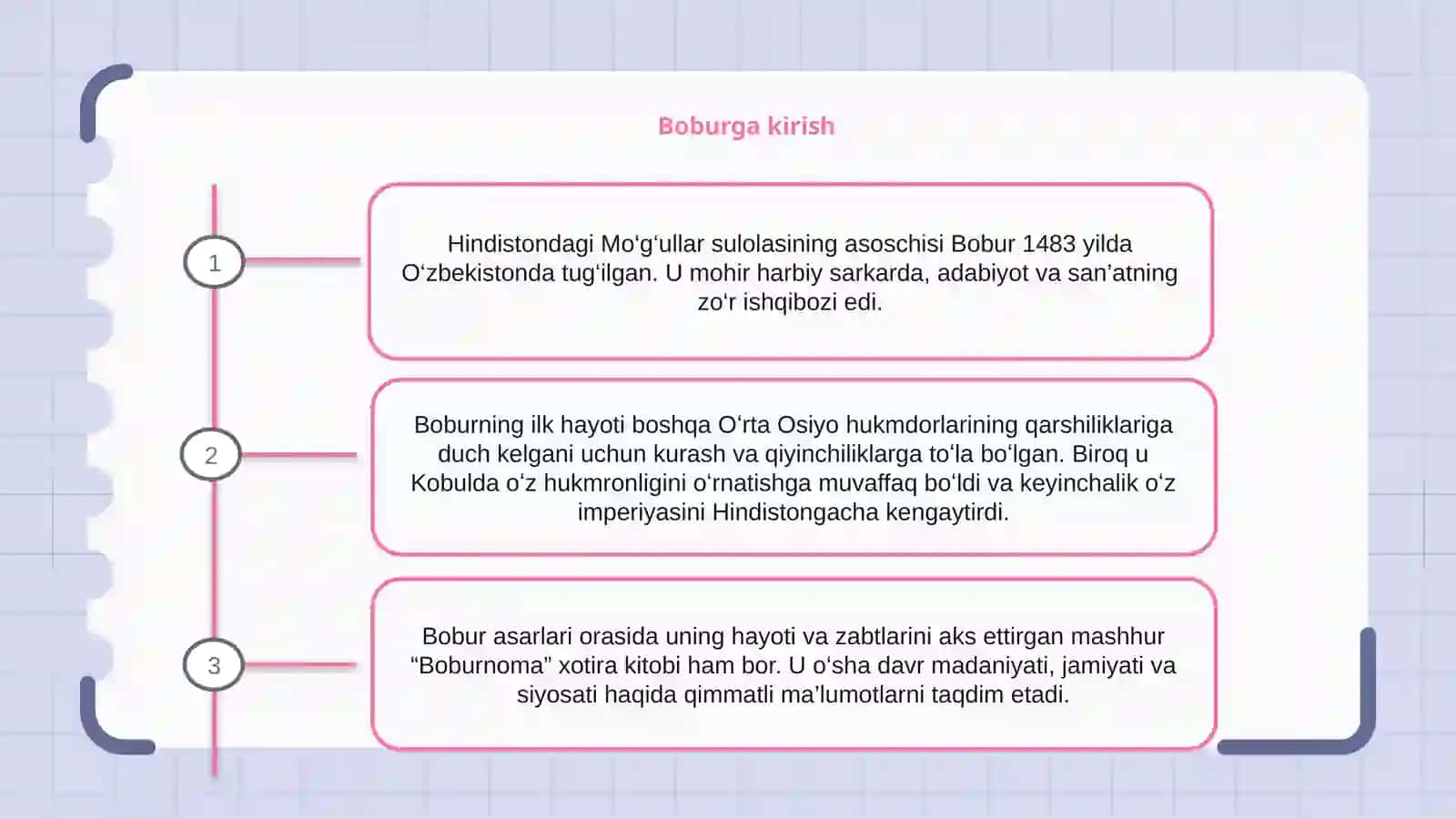 Bobur hayoti va ijodi 2