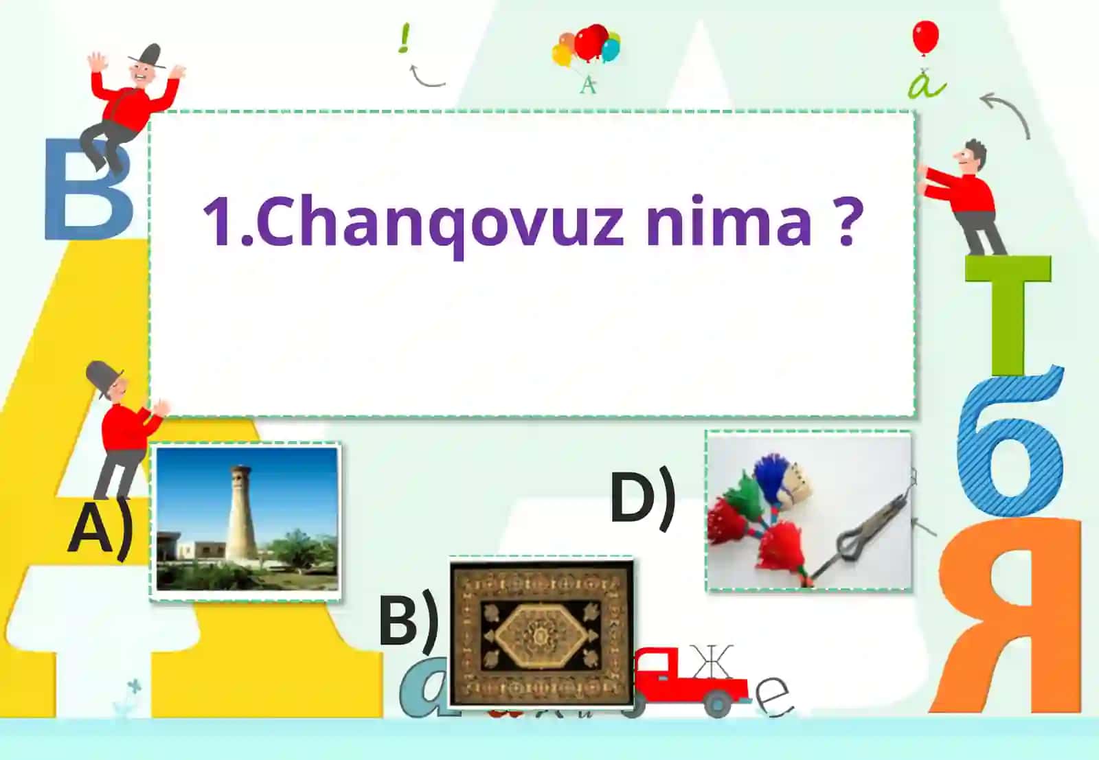 Ona tili va o’ qish savodxonligi3- chorak testi 2