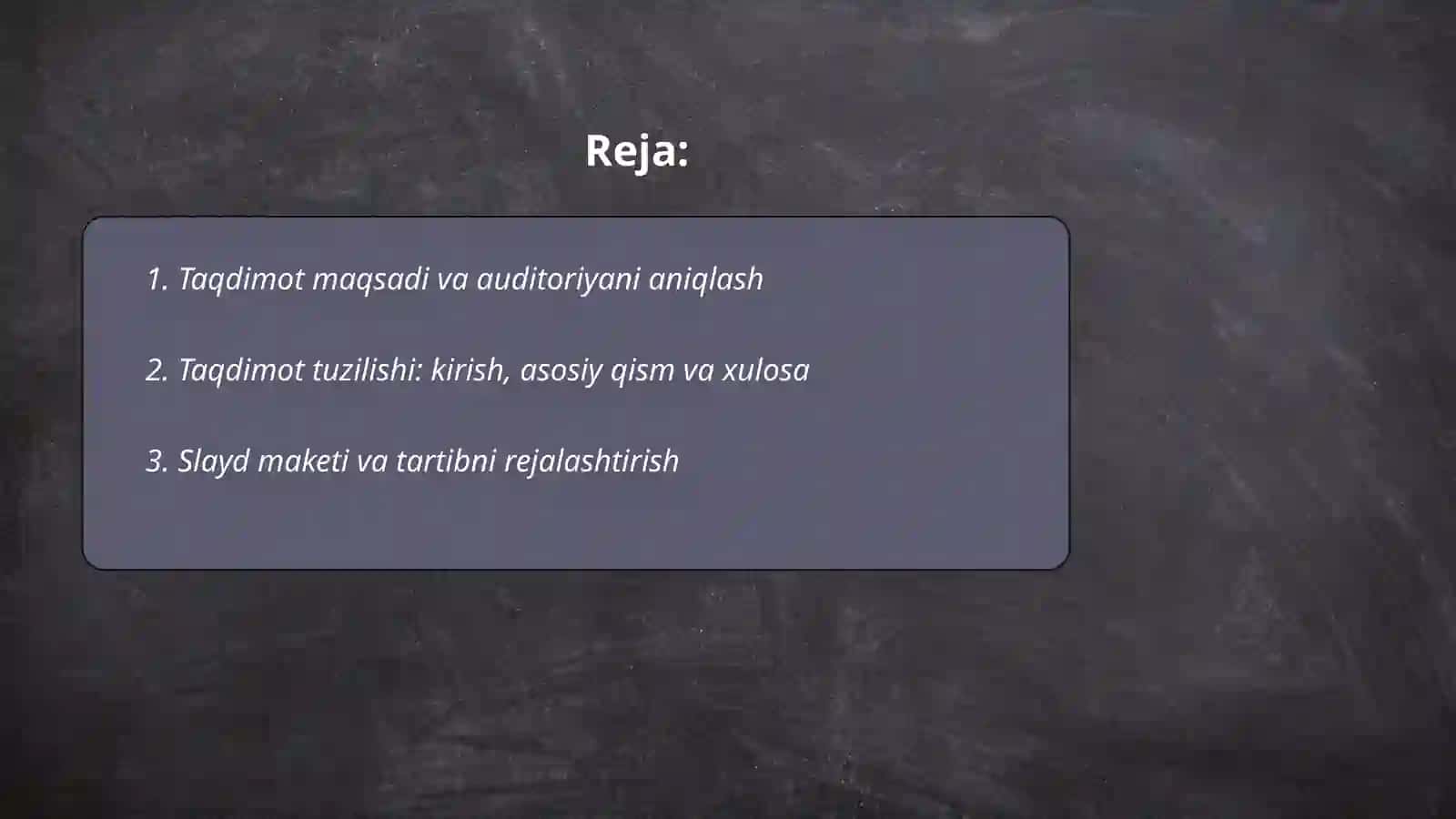 Taqdimot yaratish asoslari 2