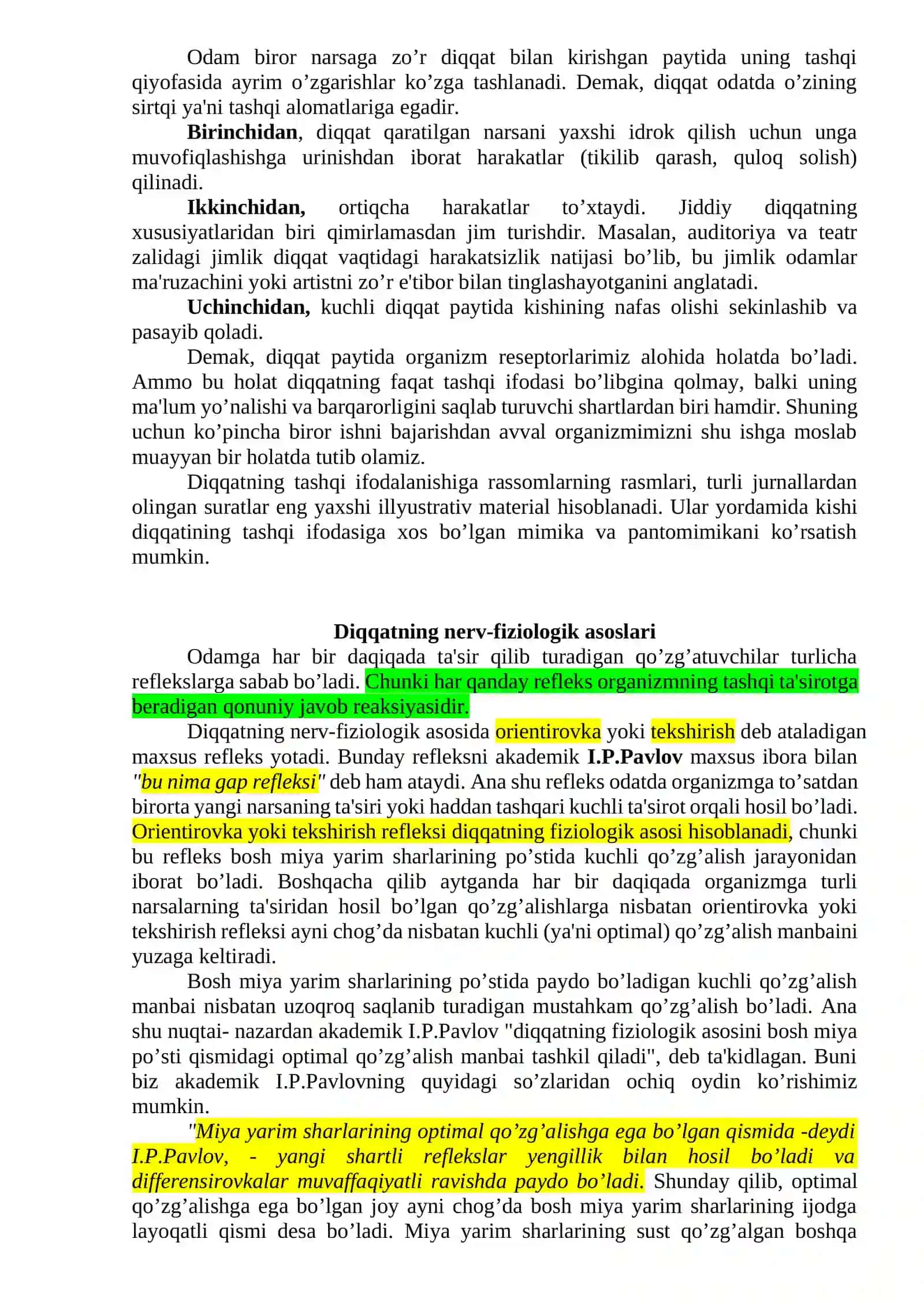 DIQQAT VA SEZGI 2
