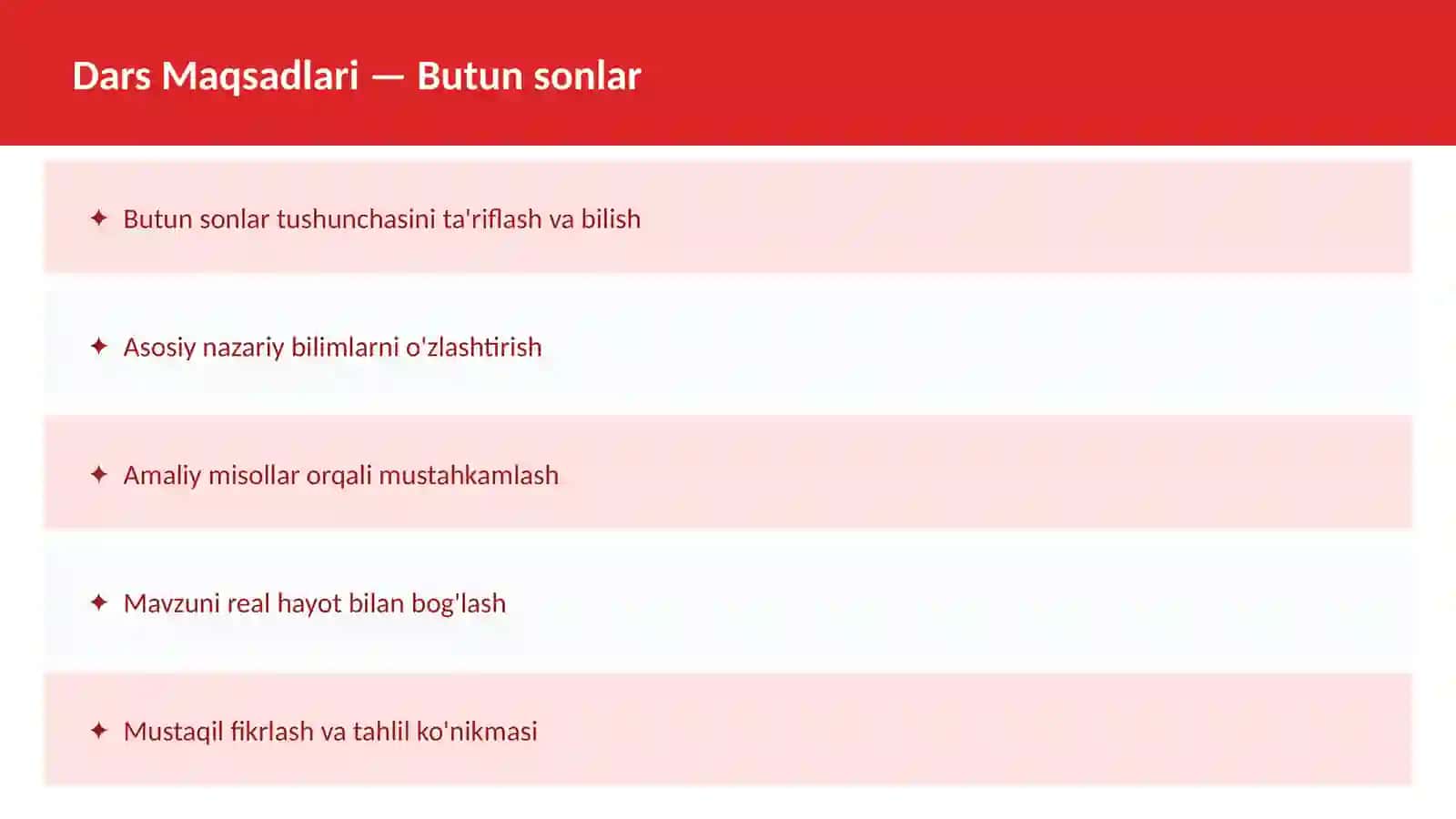 Matematika - Sonlar nazariyasi 2