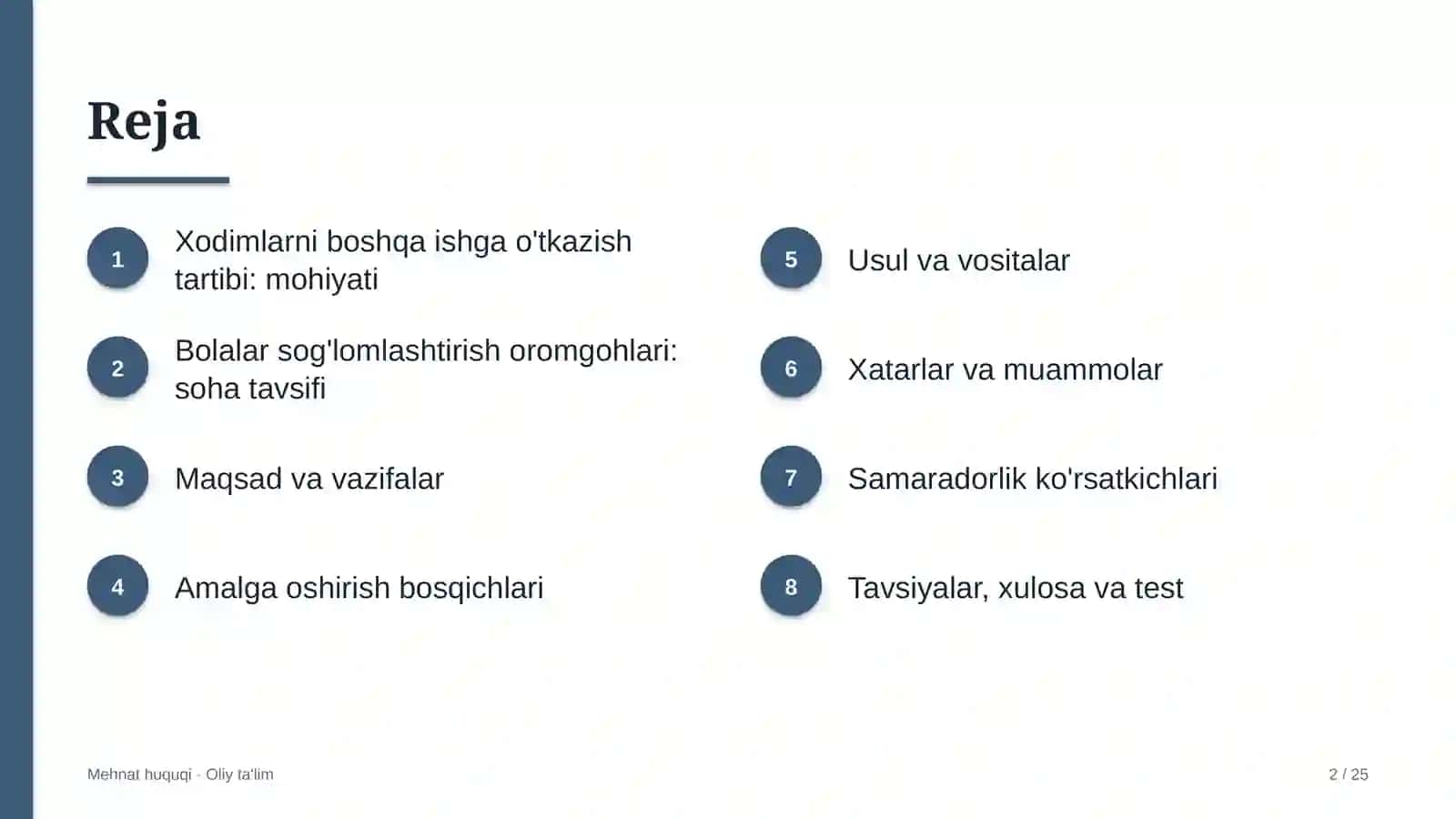 Bolalar sog'lomlashtirish oromgohlarida xodimlarni boshqa ishga o'tkazish tartibi 2