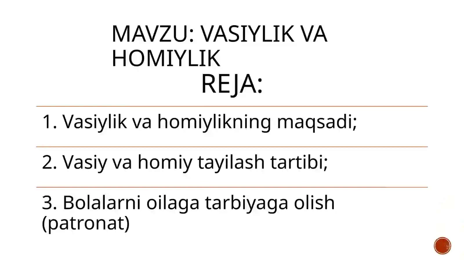Vasiylik va homiylik 2