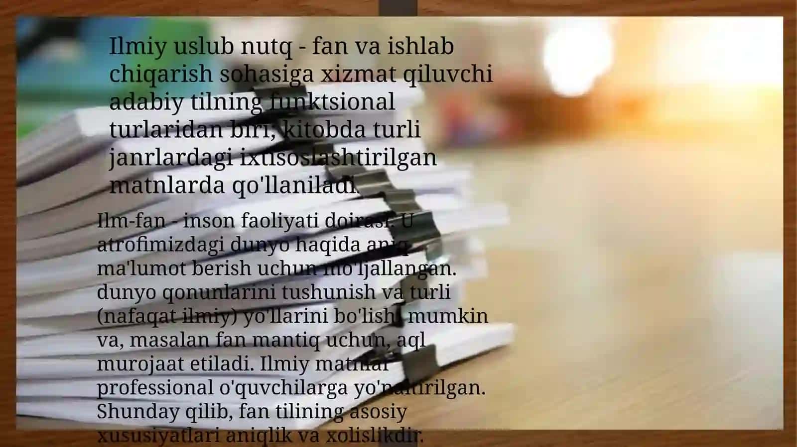 Ilmiy uslubiy janrlar 2