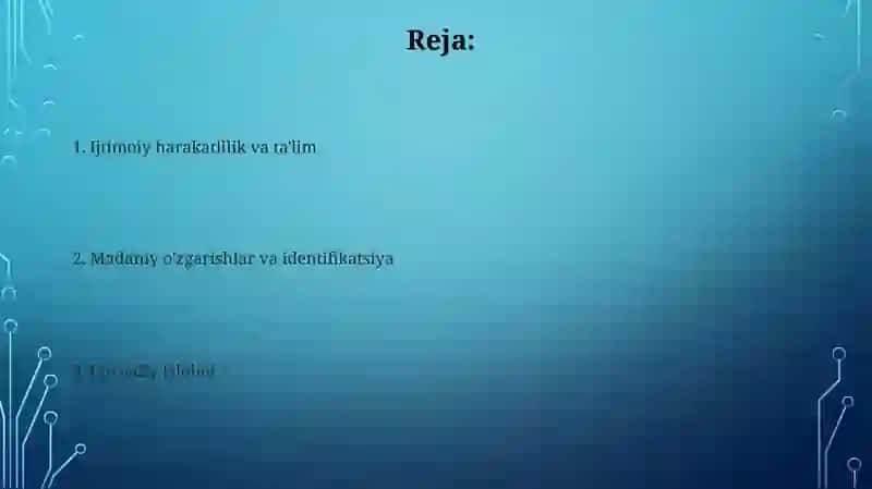 Ta'lim va Savodxonlik Darajalari 2