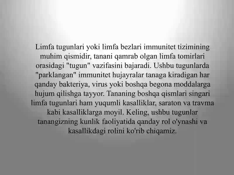 Limfa tugunlari 2