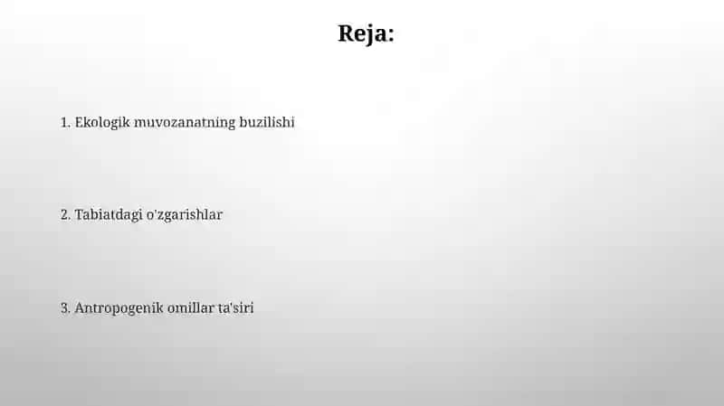 Tаbiаtdа аntropogen omilning roli 2