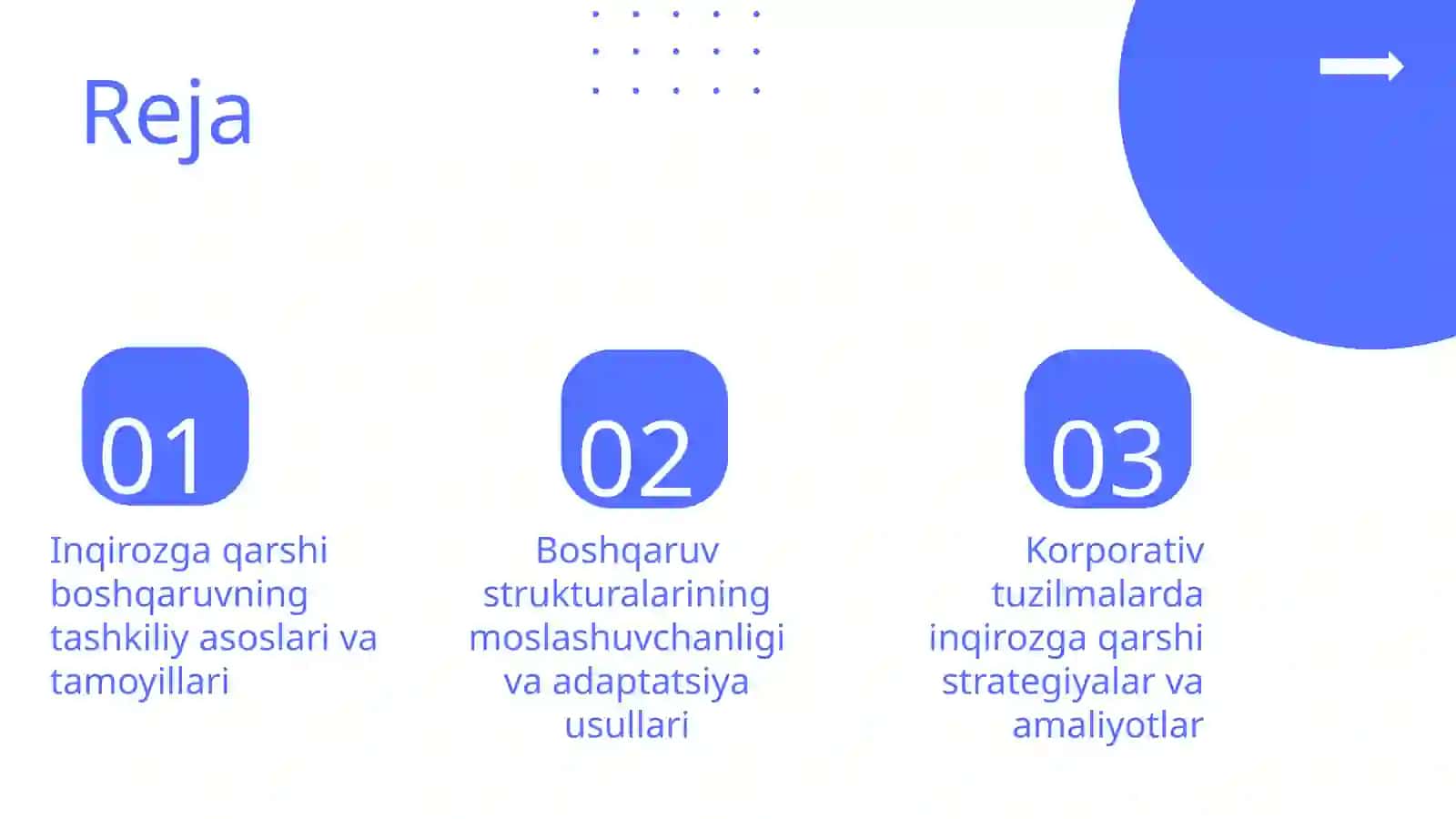 Korporativ tuzilmalarda inqirozga qarshi boshqaruvning tashkiliy xususiyatlari 2