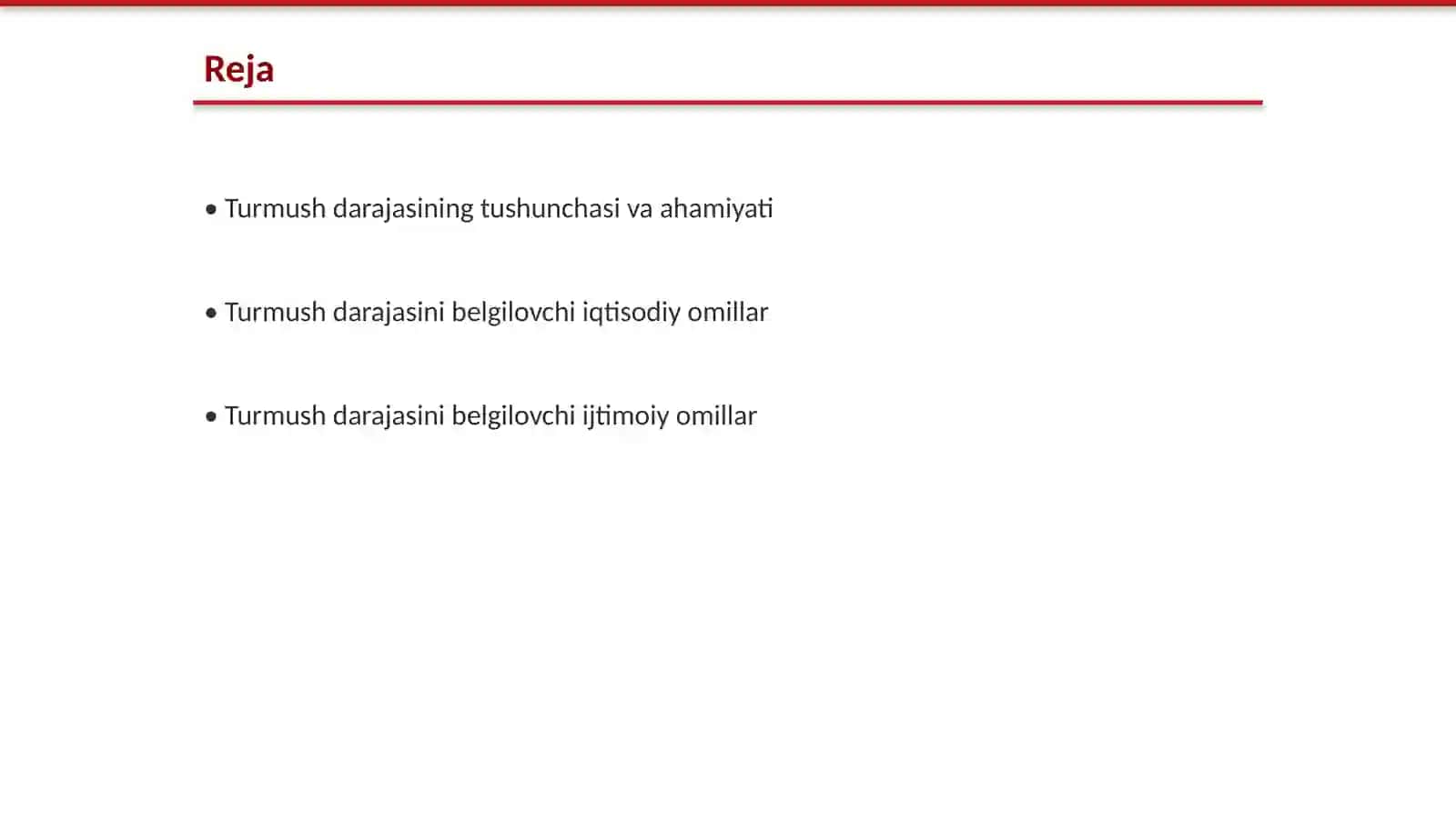 Turmush darajasining oshishi: asosiy omillar va prognoz usullari 2