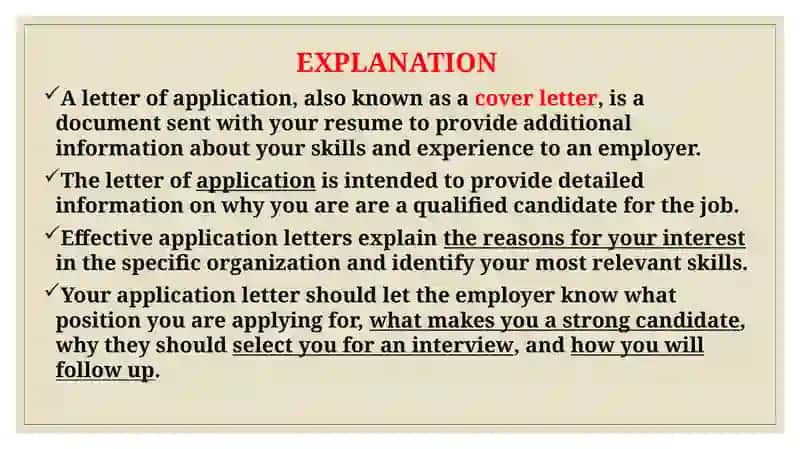 Application letter 2