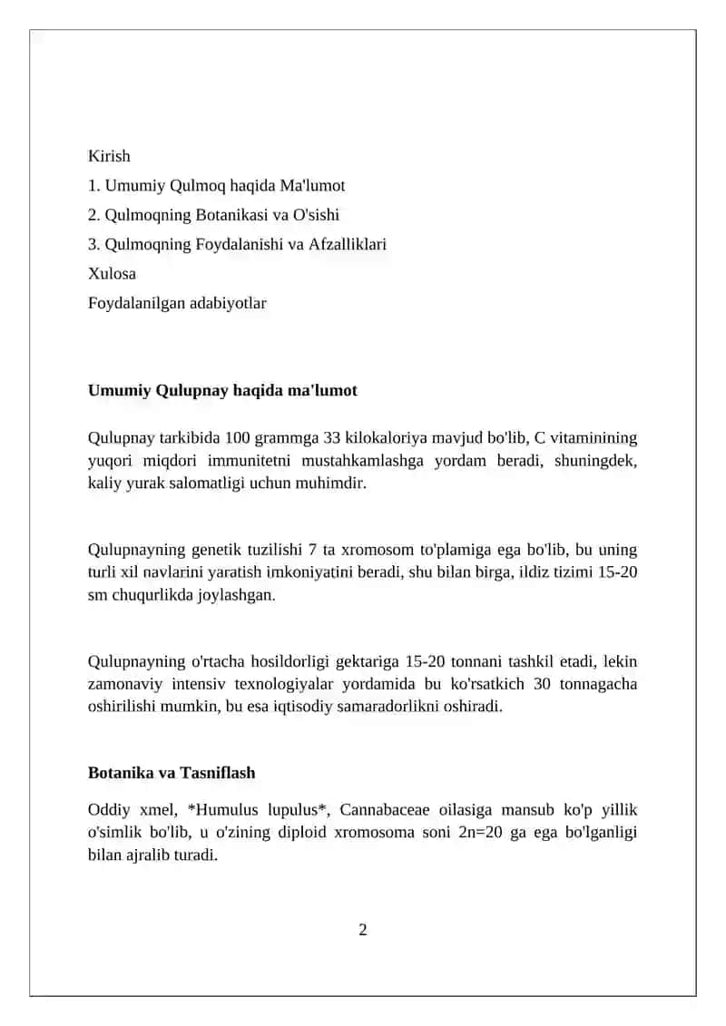 Oddiy qoʻlmoq haqida maʼlumot 2