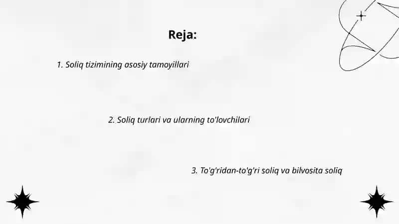 Soliqtizimining asosiy tamoyillari 2