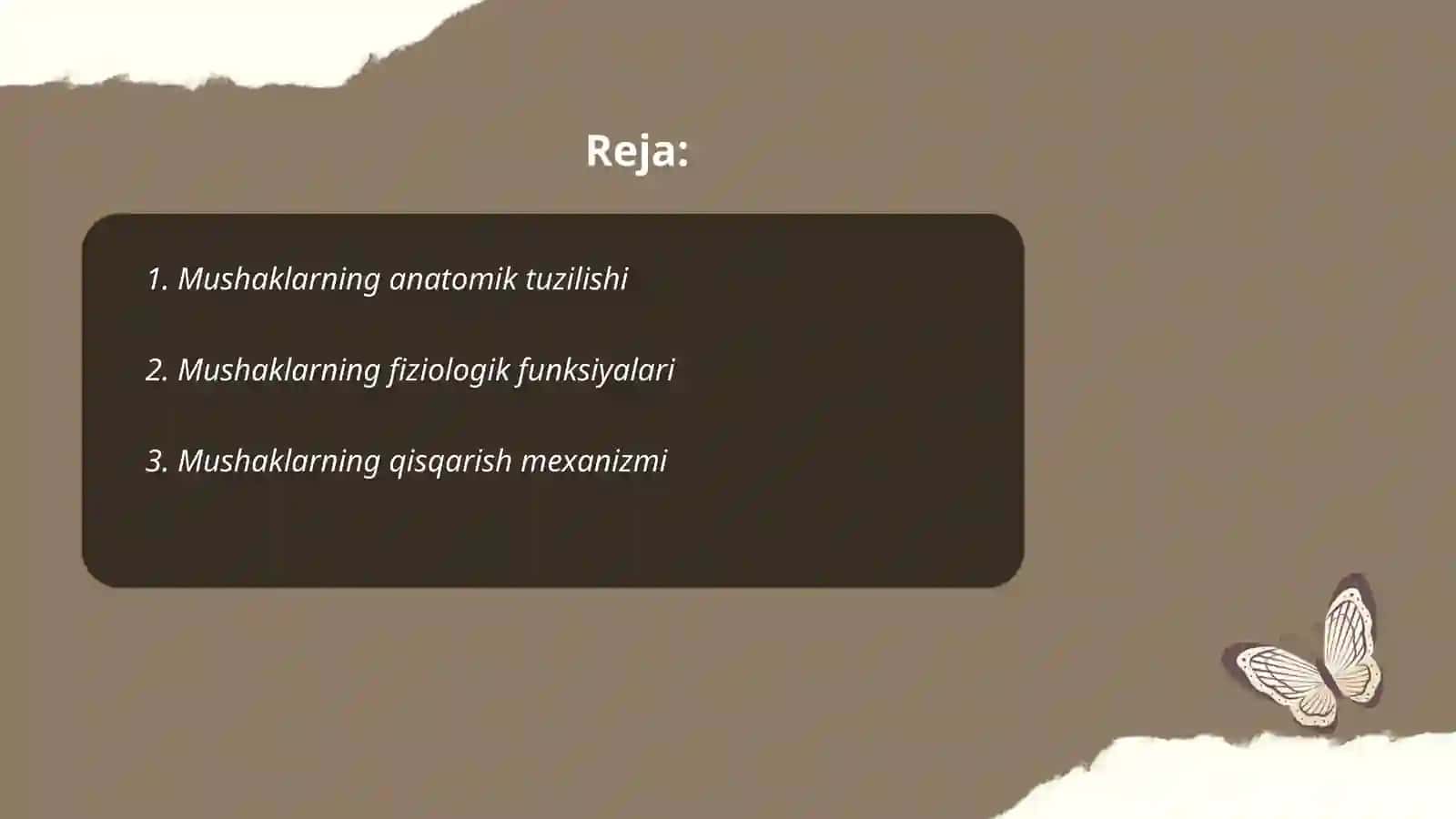 Mushaklar haqida malumot 2