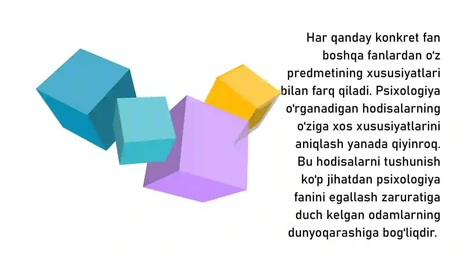 PSIXOLOGIYA FAN FATIDAReja 2