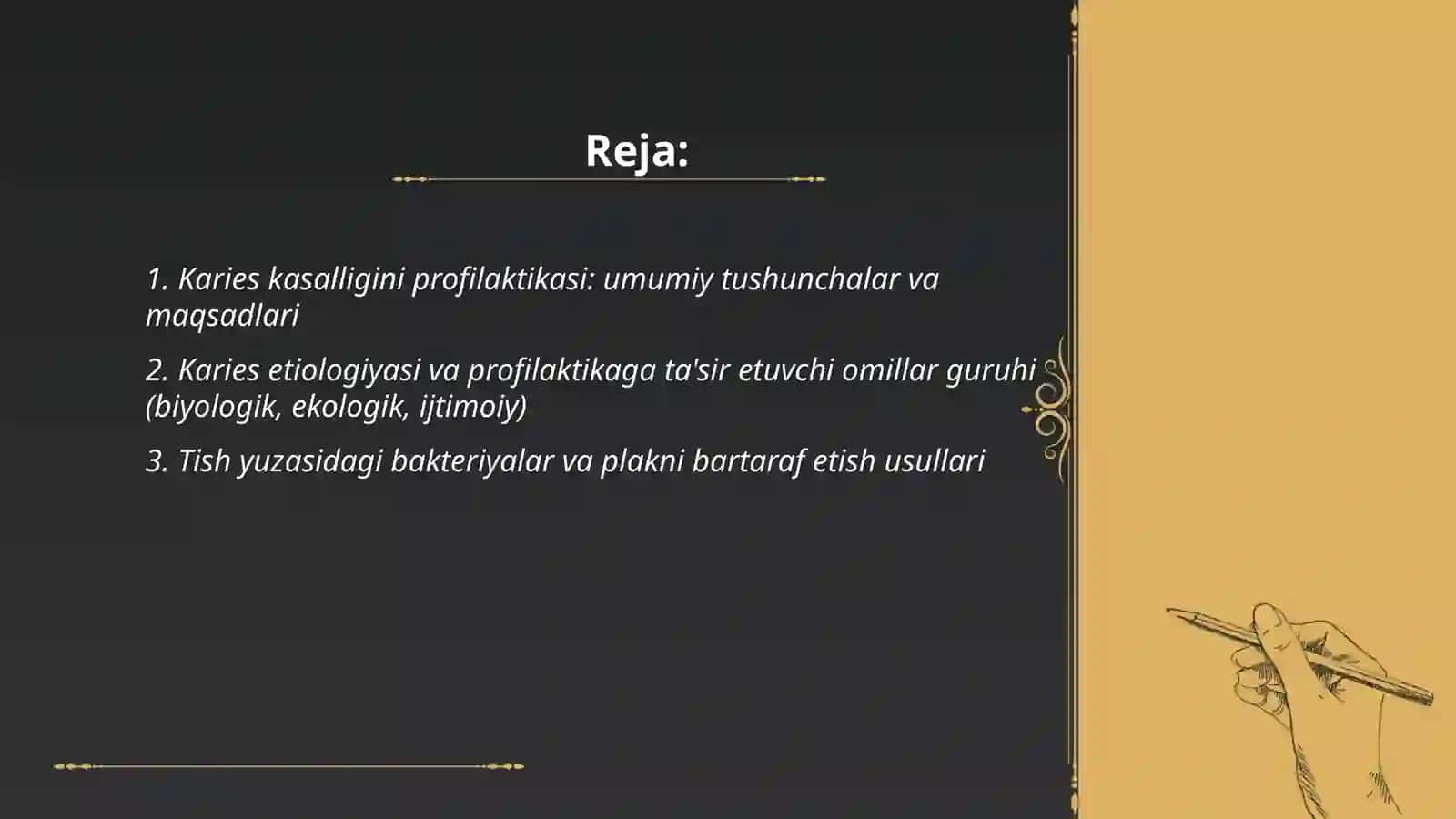 Karies kasalligini profilaktikasi 2
