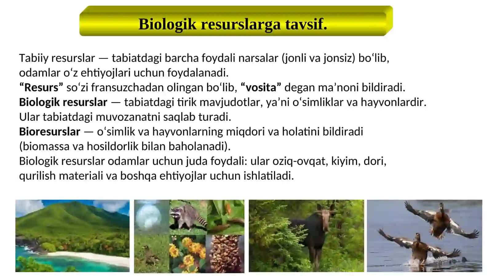 Qoraqalpog‘istonning biologik resurslari 2