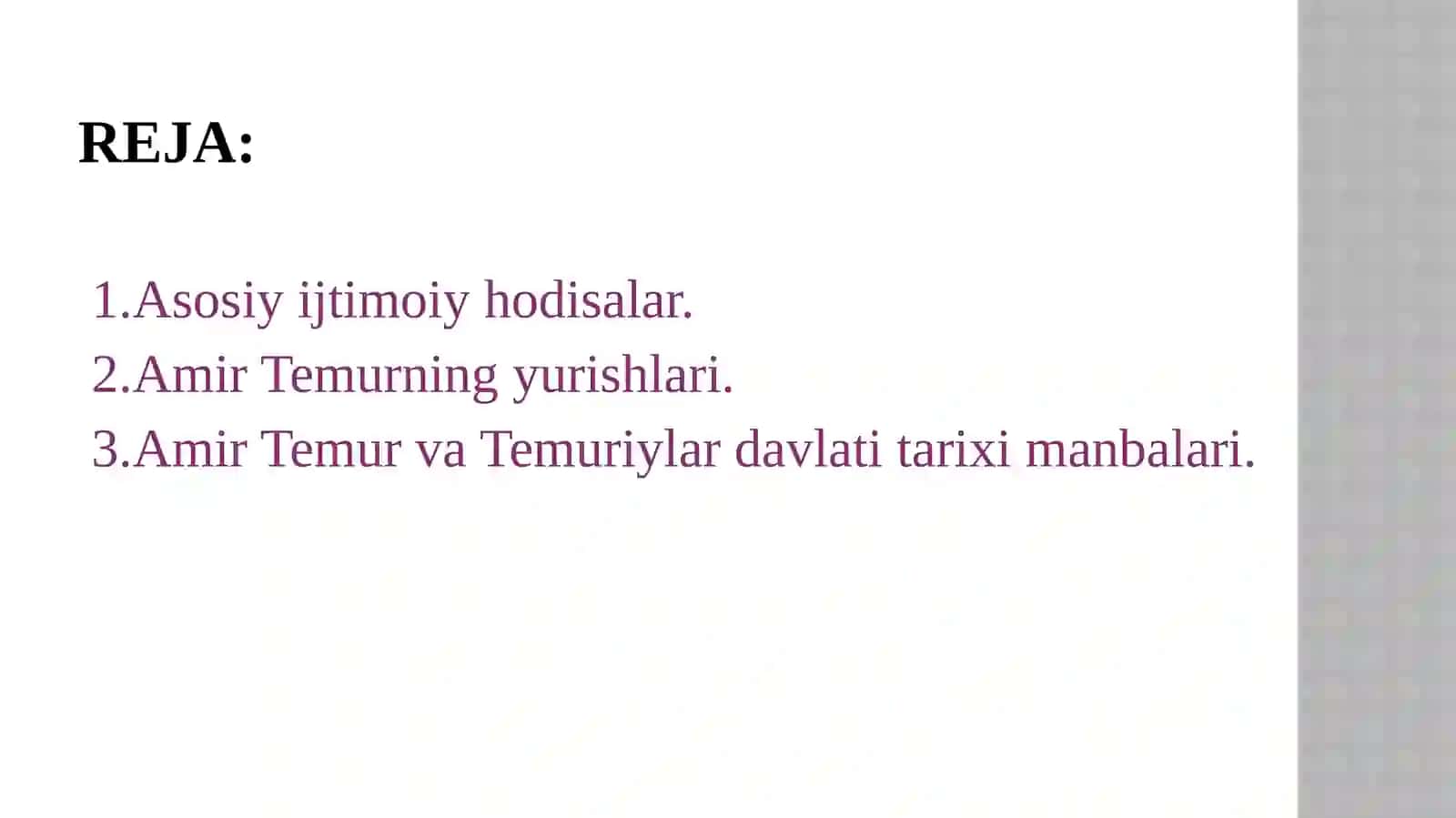 Amir Temur davri ijtimoiy va madaniy sohalar bayon etilgan manbalar 2