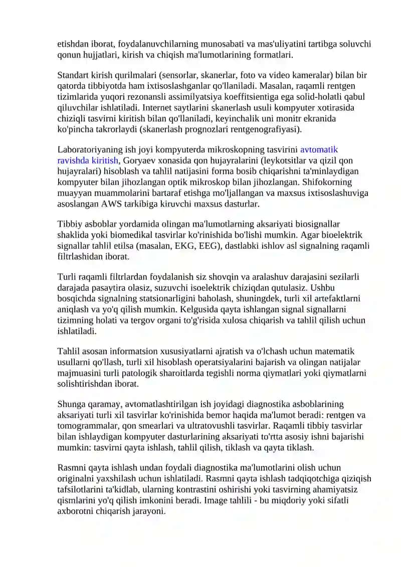 ARM-shifokorining asosiy qismlari 2