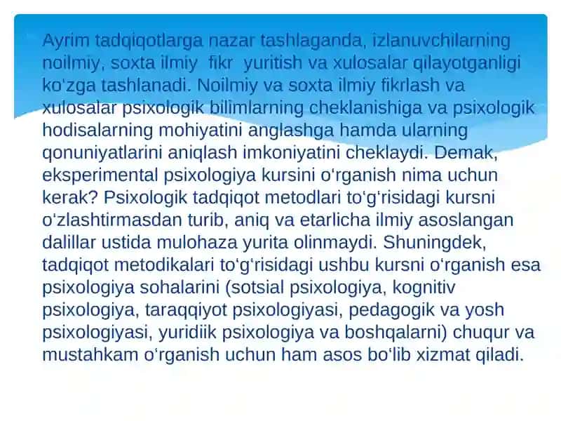 Eksperimental psixologiya kursi 2