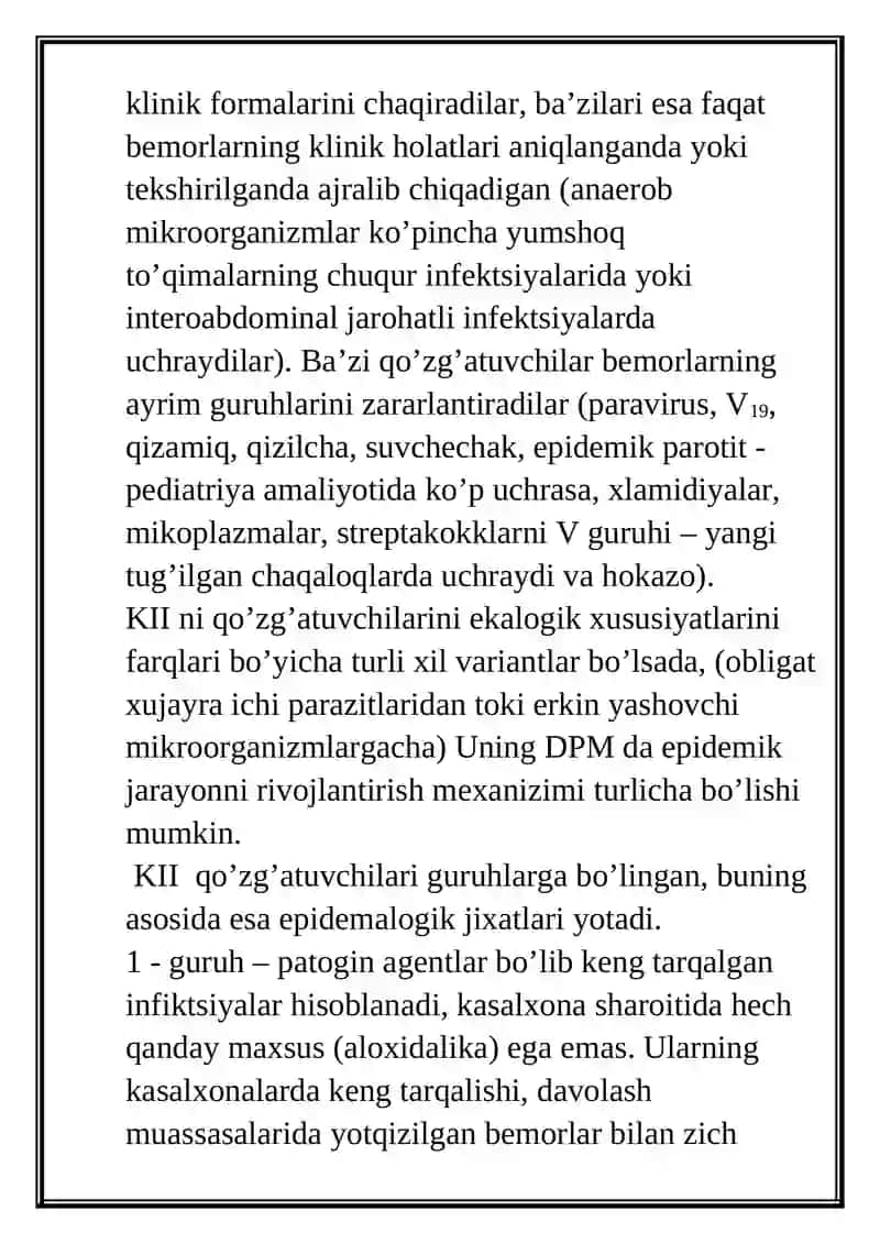 Kasalxona Ichi Infektsiyalari 2